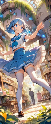 異世界の青髪生徒さん