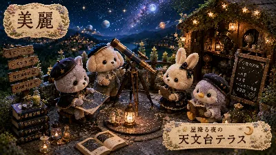 星降る夜の天文台で夢を追いかけて