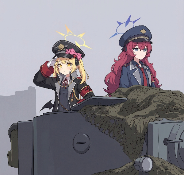 Tigerに乗るイロハとイブキ