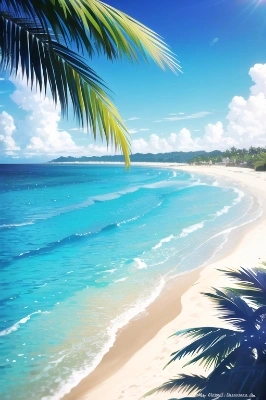 青い海