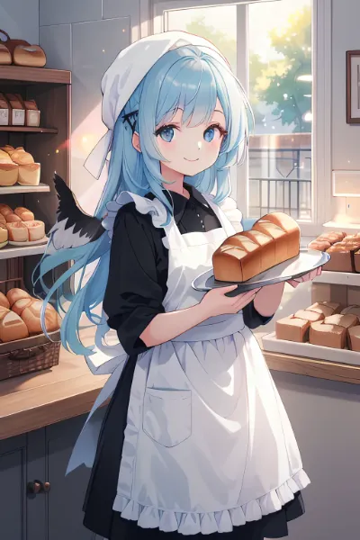 青髪少女のパン屋朝物語