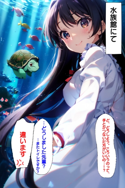 １コマ漫画（先輩と僕１１）