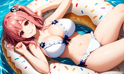 ほのかちゃん　浮き輪