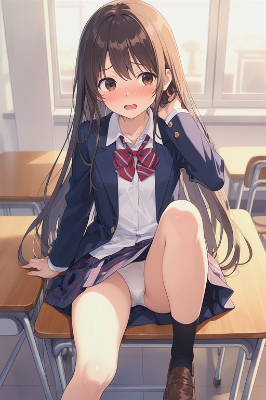 座ってる女の子見るだけ