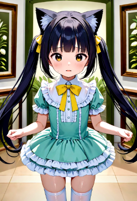 猫耳ちゃんミニスカドレス