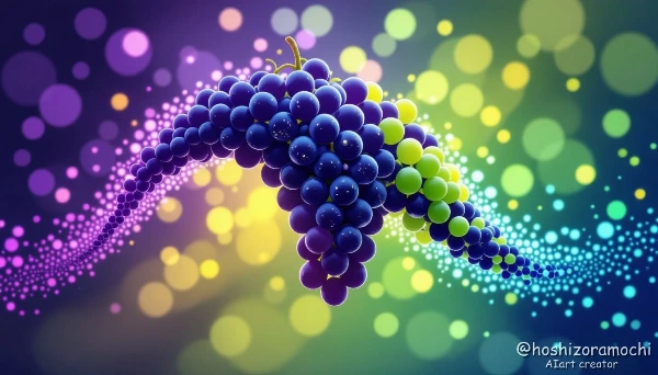 重力に落ちる紫の星団 - Purple star cluster falling into gravity