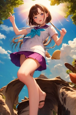 Backlit Aori Girl