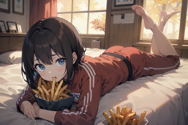 学校指定の芋ジャージ② with フライドポテト