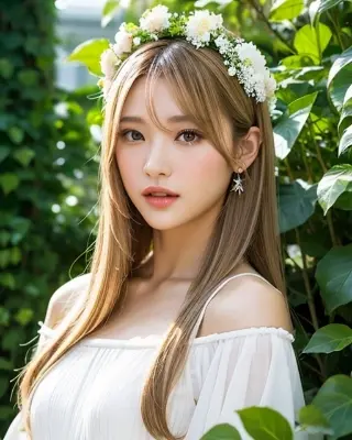 森のブロンド少女