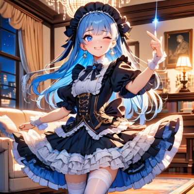 夜のリビングにて