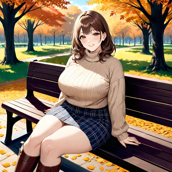 秋の午後、ブーツを履く日