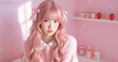 甘いイチゴの甘蜜ドリーム｜ピンクに染まるガーリーでメルヘンなドール調ファンタジー