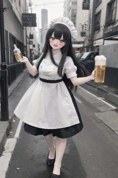 drunk girl Maid