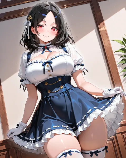 陽光の部屋で微笑むメイドの秘密