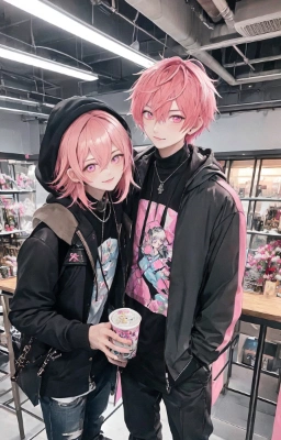 ピンク髪の双子