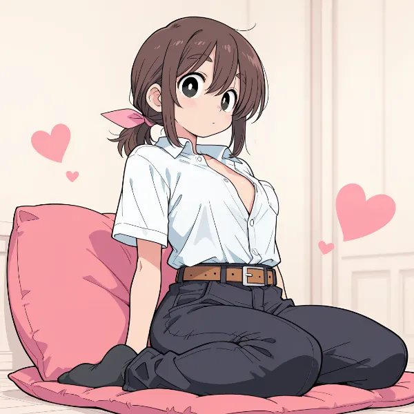 髪の毛いじいじ２