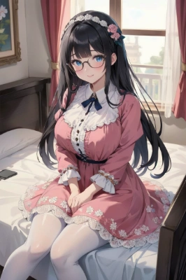 ピンクドレスお嬢様