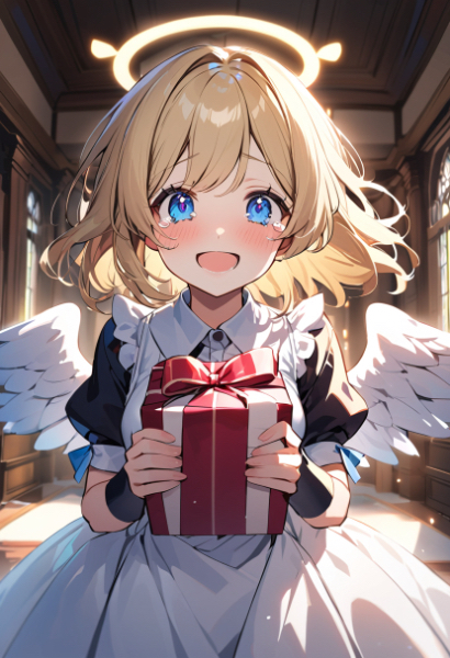 プレゼント受け取りギャル天使メイドさん