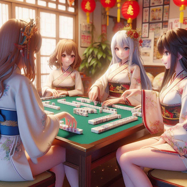 ピンフツモで勝利ですわ