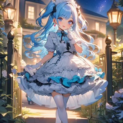 夜のお庭