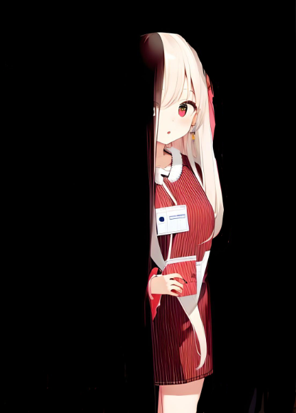 暗闇から女の子がこちらを・・・怖！