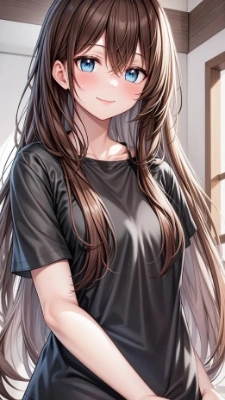 ラフな服のお姉さん