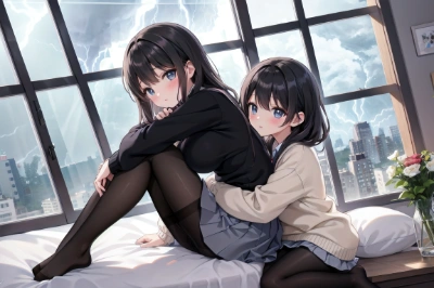 怖いからこうしてていい？