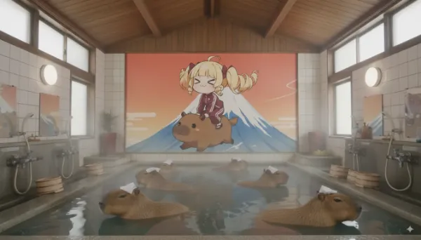 すごーい！きみはお風呂が得意なフレンズなんだね！