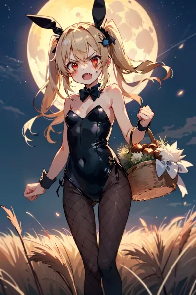 🌕十三夜(栗名月・豆名月)🌰とウサギ🐰とヴァンパイア娘と