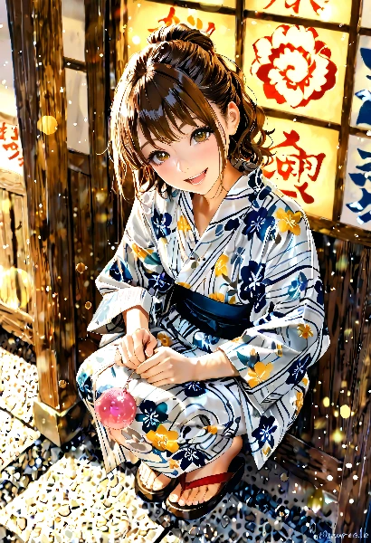 縁日の夜…水ヨーヨー