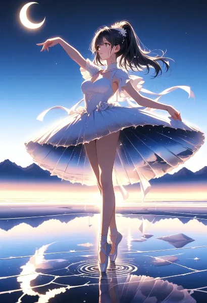月下の幻想バレリーナ