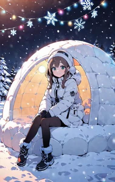 雪とかまくら