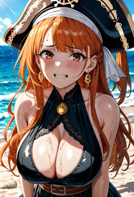 恥じらう女海賊