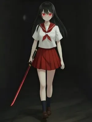 暗い道を前に進み歩く