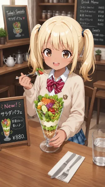 サラダパフェ。