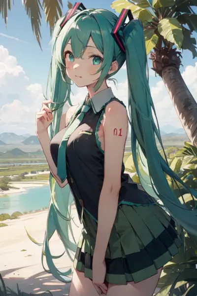 ミクちゃん休憩中