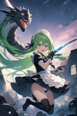 戦うメイドさん