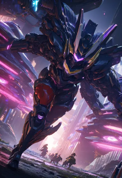 ネオン都市の紫電守護者