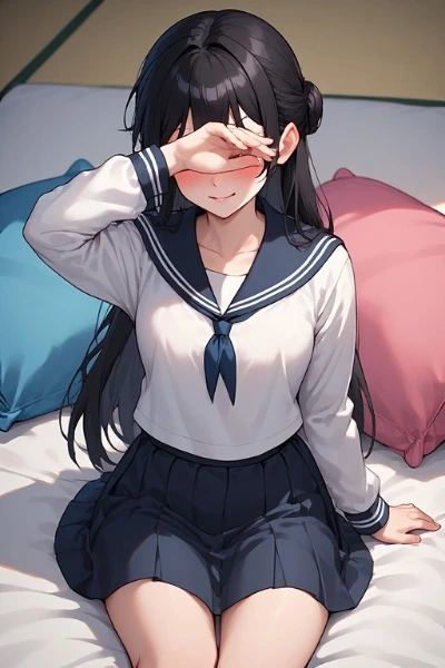 照れ屋の少女の秘密の朝