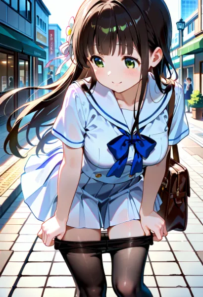 タイツを脱ぐ千夜ちゃん