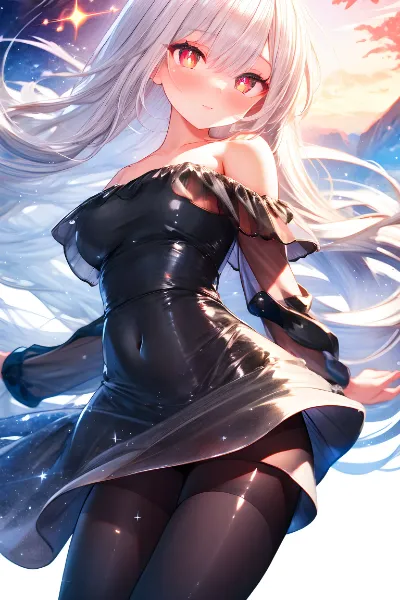 ショルダーオフドレス