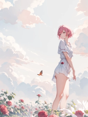 white sky