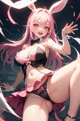 ピンク髪うさばにー