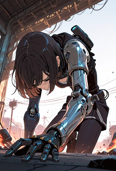 機械の腕が紡ぐ復讐の炎