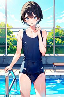 水着姿の男の子
