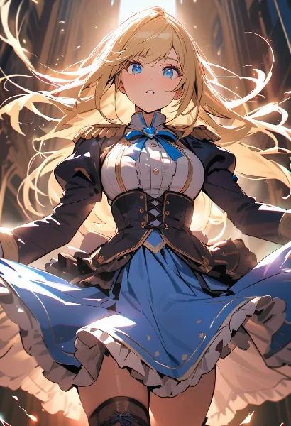 光の聖堂に舞う黄金の少女