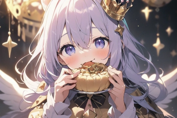 スイーツを食べる魔法少女アシュア