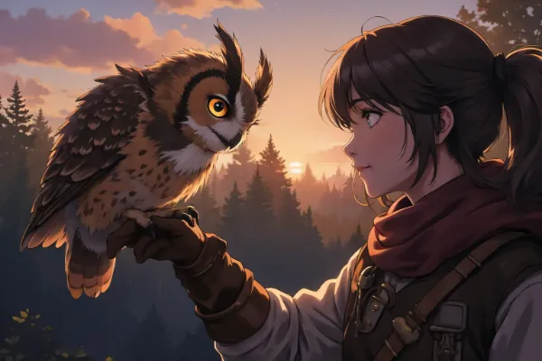 手乗りミミズク