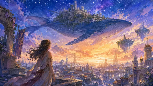 Ultra Sky Whale — The City That Sailed the Dawn