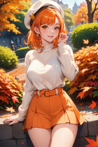 秋色に染まって